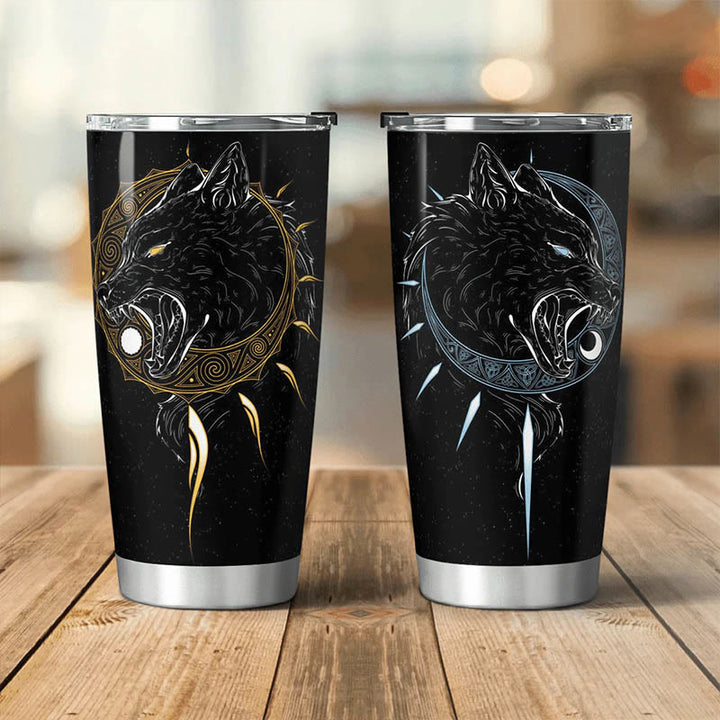 WorldNorse Die Söhne von Fenrir Skoll und Hati Becher