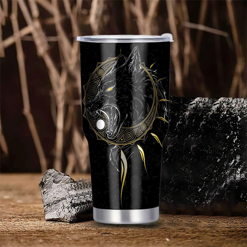WorldNorse Die Söhne von Fenrir Skoll und Hati Becher