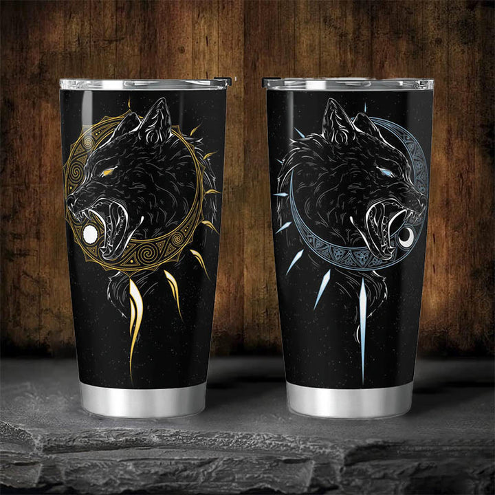 WorldNorse Die Söhne von Fenrir Skoll und Hati Becher