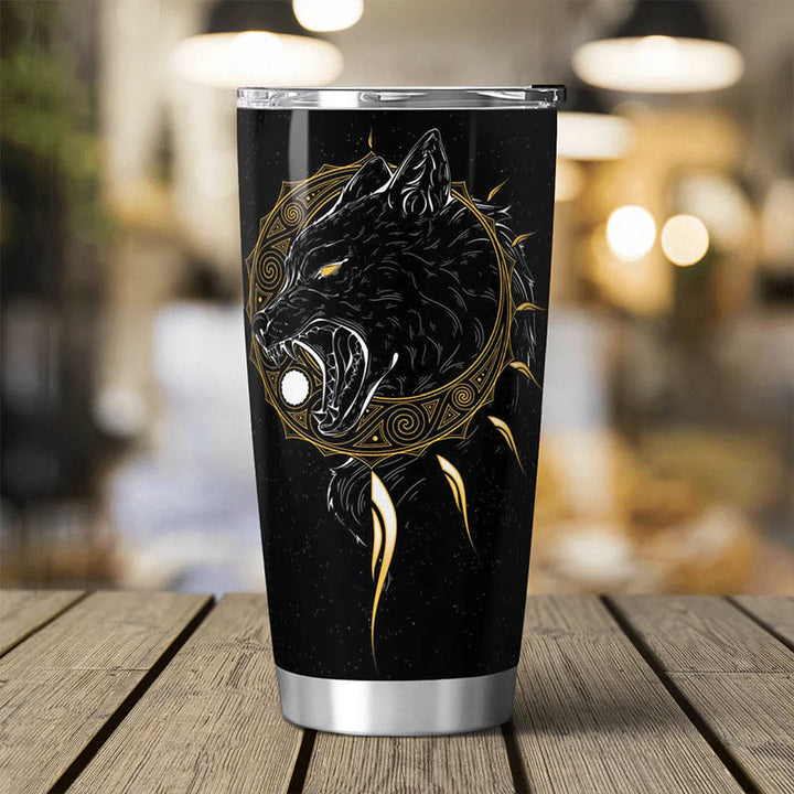 WorldNorse Die Söhne von Fenrir Skoll und Hati Becher