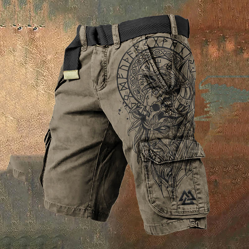 WorldNorse Vegvisir Valknut Cargo-Shorts - US/UK/AU50, EU60 (5XL) - image 1