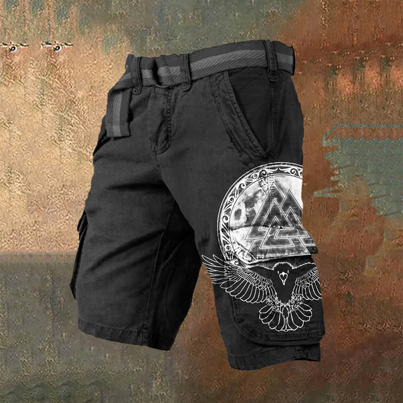 WorldNorse Viking Valknut Cargo-Shorts - US/UK/AU50, EU60 (5XL) - image 1