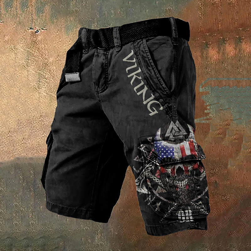 WorldNorse Viking Valknut Piratenkapitän Cargo-Shorts - US/UK/AU50, EU60 (5XL) - image 0
