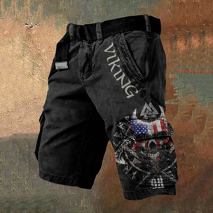 WorldNorse Viking Valknut Piratenkapitän Cargo-Shorts - US/UK/AU50, EU60 (5XL) - image 0