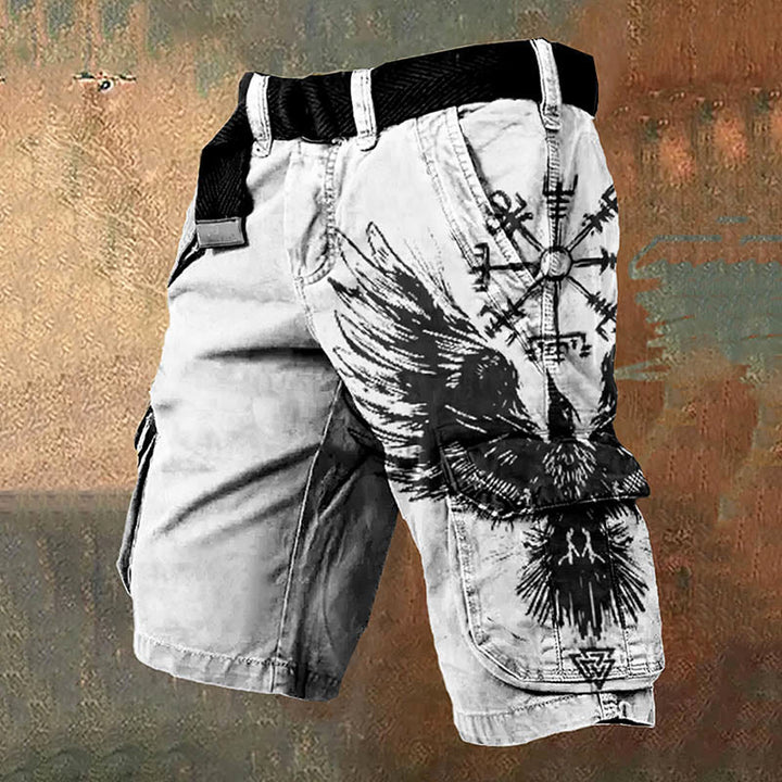 WorldNorse Valknut Vegvisir Phoenix Ascendant Cargo-Shorts - US/UK/AU50, EU60 (5XL) - image 0