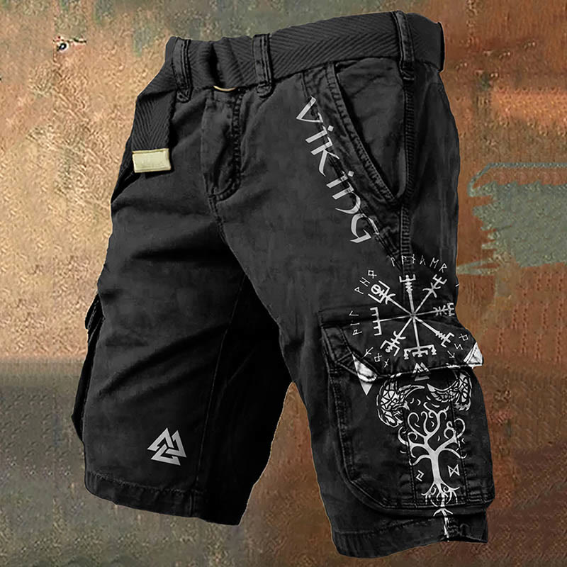 WorldNorse Viking Vegvisir Yggdrasil Cargo-Shorts - US/UK/AU50, EU60 (5XL) - image 1