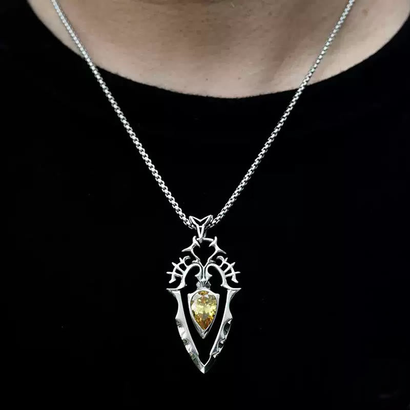 WorldNorse Halskette mit gotischem Speer, 925er Sterlingsilber