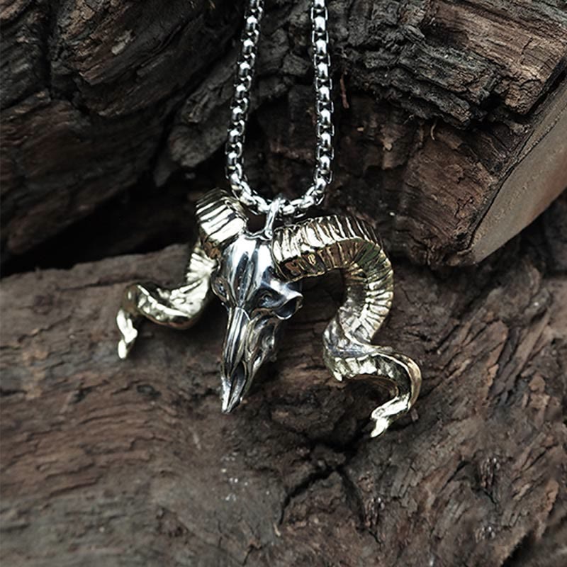 WorldNorse Halskette mit Schafskopf aus 925er Sterlingsilber - image 4