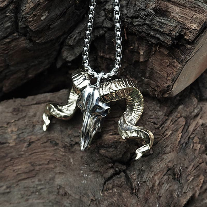 WorldNorse Halskette mit Schafskopf aus 925er Sterlingsilber - image 4