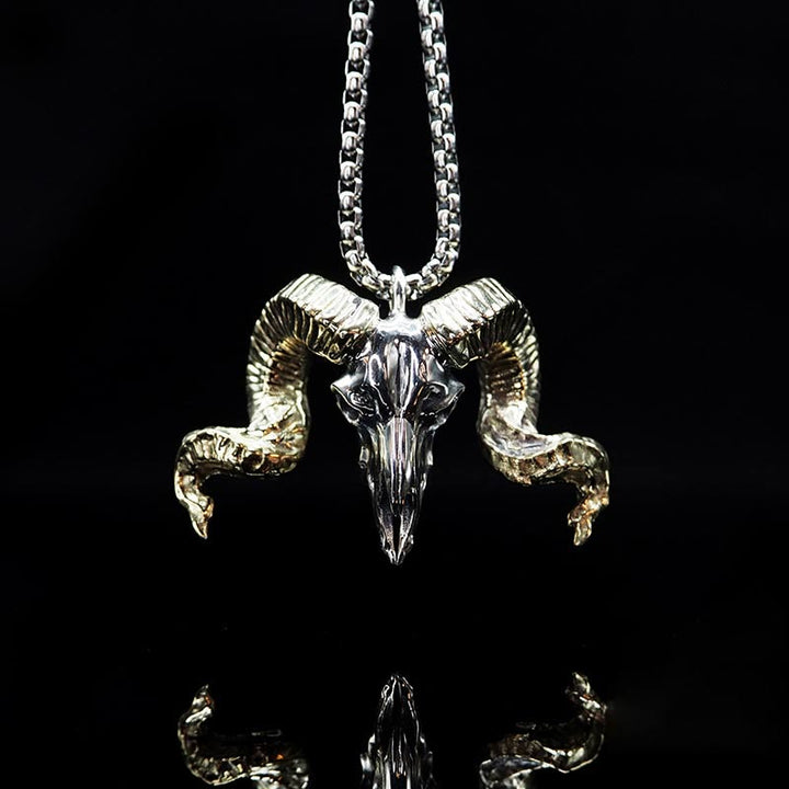 WorldNorse Halskette mit Schafskopf aus 925er Sterlingsilber - Halskette - image 0