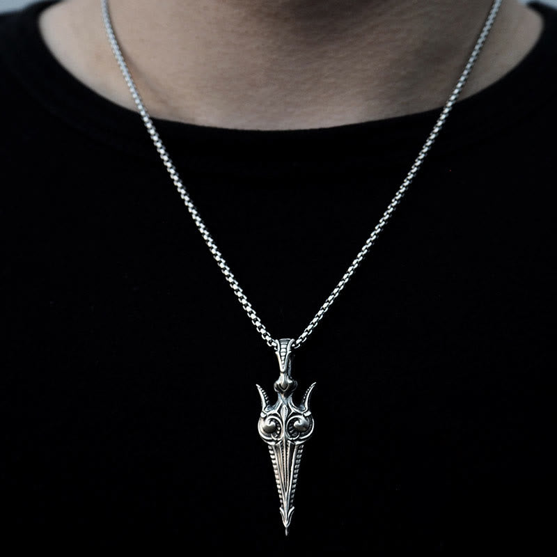 WorldNorse Halskette „Eternal Gun“ aus 925er Sterlingsilber