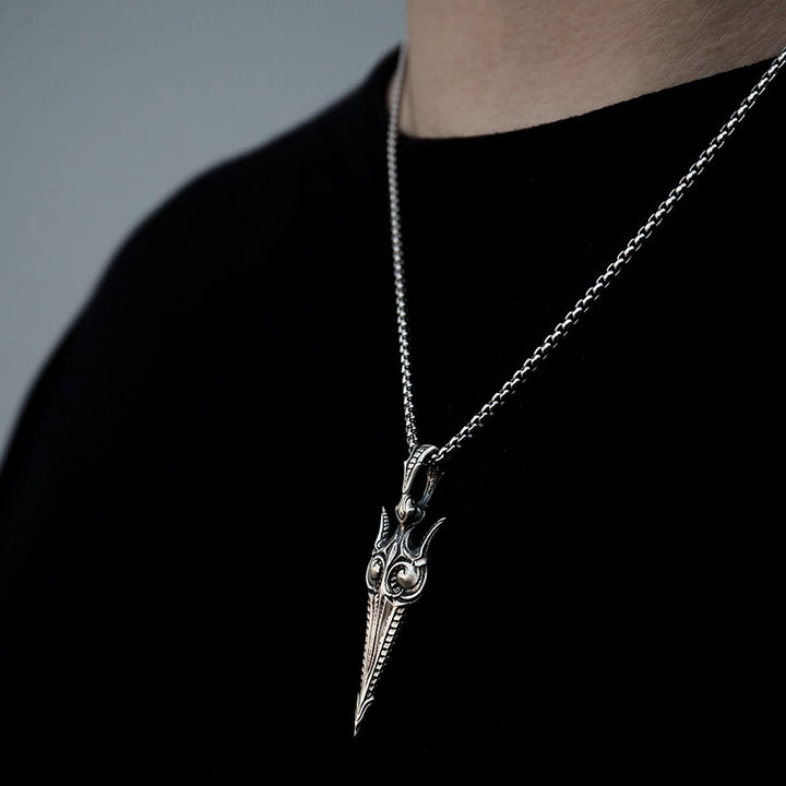 WorldNorse Halskette „Eternal Gun“ aus 925er Sterlingsilber