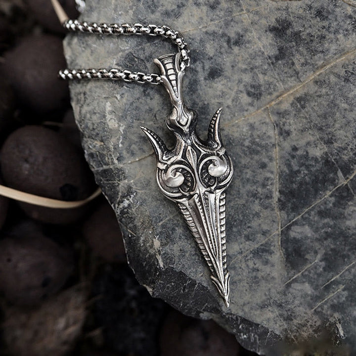 WorldNorse Halskette „Eternal Gun“ aus 925er Sterlingsilber