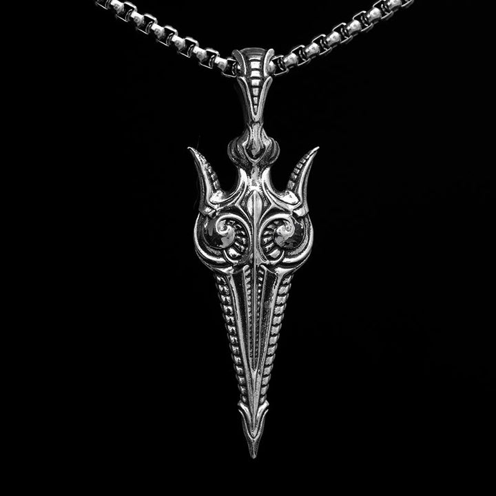 WorldNorse Halskette „Eternal Gun“ aus 925er Sterlingsilber