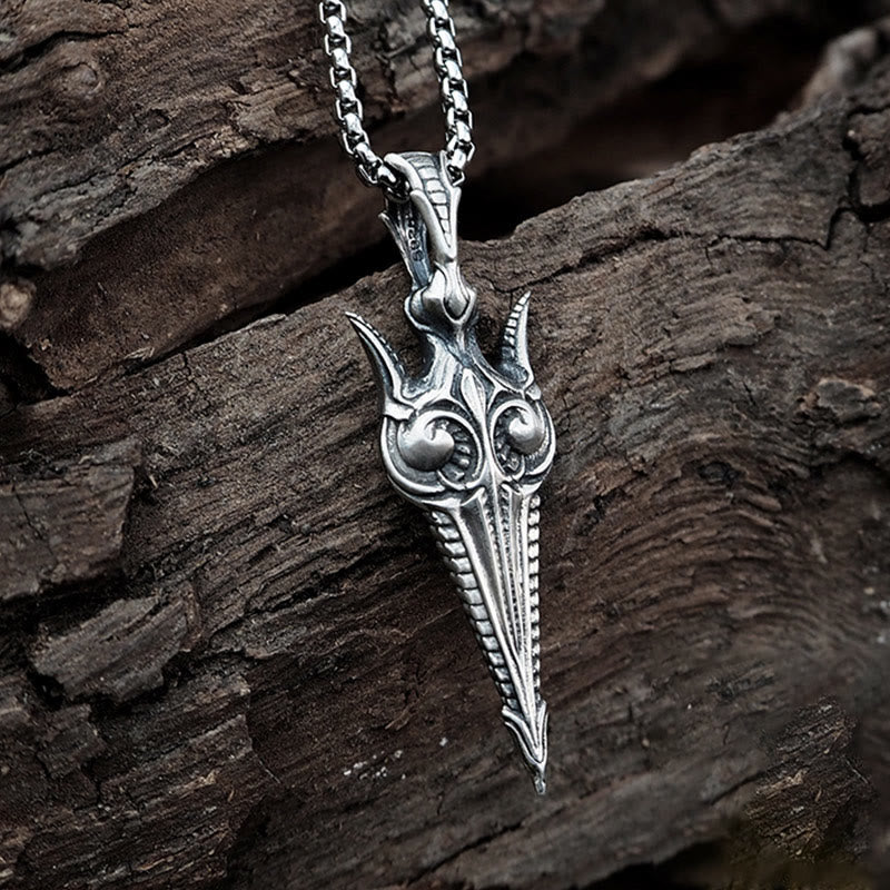 WorldNorse Halskette „Eternal Gun“ aus 925er Sterlingsilber