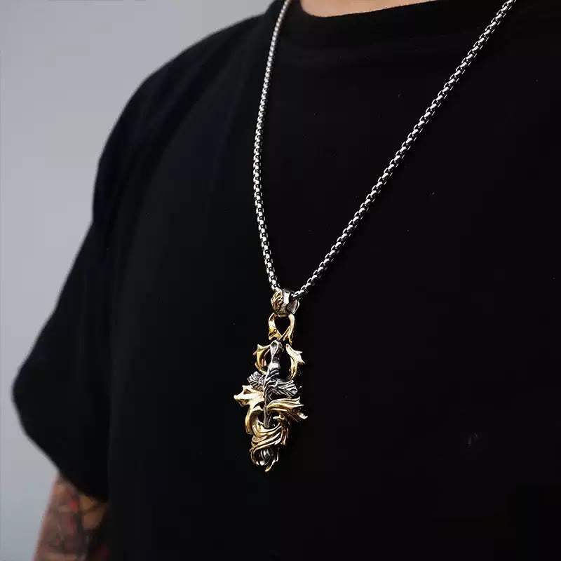 WorldNorse Halskette mit Girlandenkreuz aus 925er Sterlingsilber - image 3