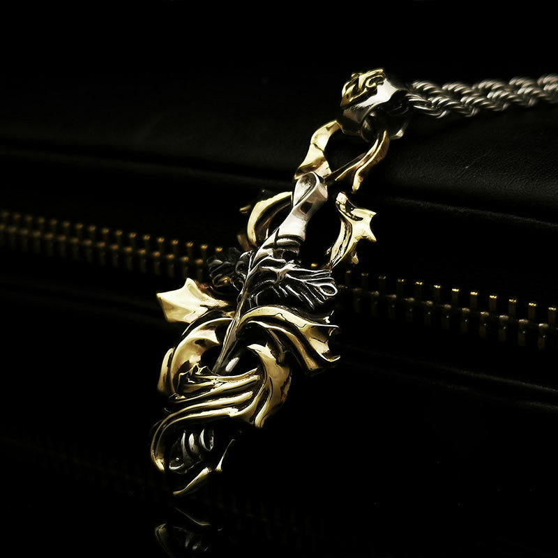 WorldNorse Halskette mit Girlandenkreuz aus 925er Sterlingsilber - image 7