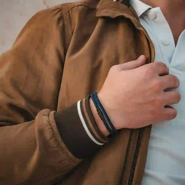 WorldNorse Minimalistisches geflochtenes Armband aus Edelstahl mit Magnetverschluss - image 7