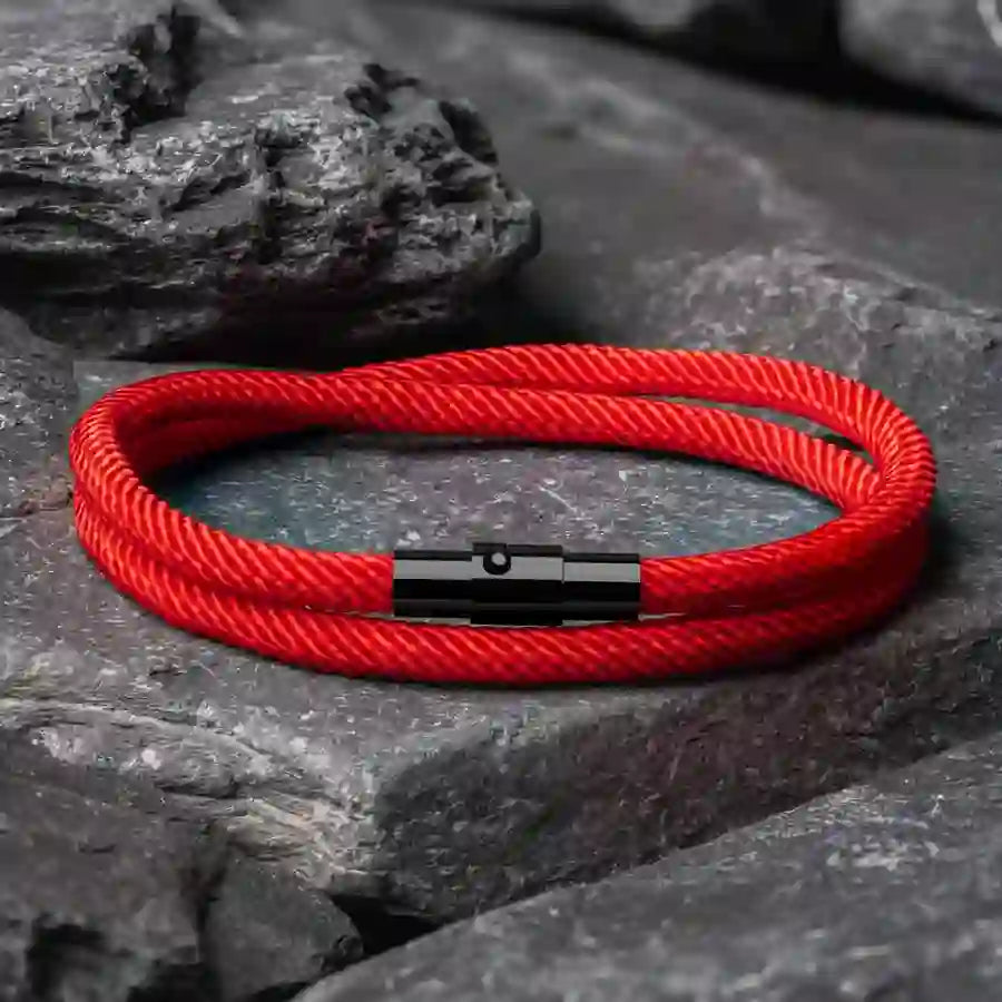 WorldNorse Minimalistisches geflochtenes Armband aus Edelstahl mit Magnetverschluss - image 21