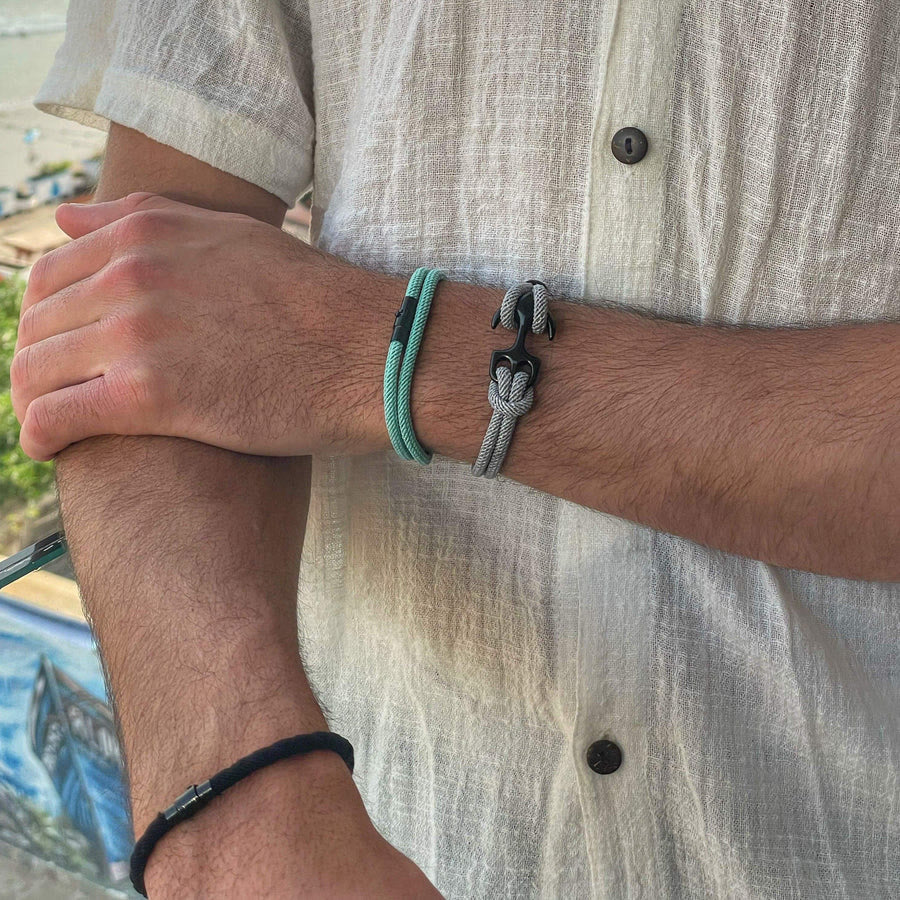 WorldNorse Minimalistisches geflochtenes Armband aus Edelstahl mit Magnetverschluss - image 26