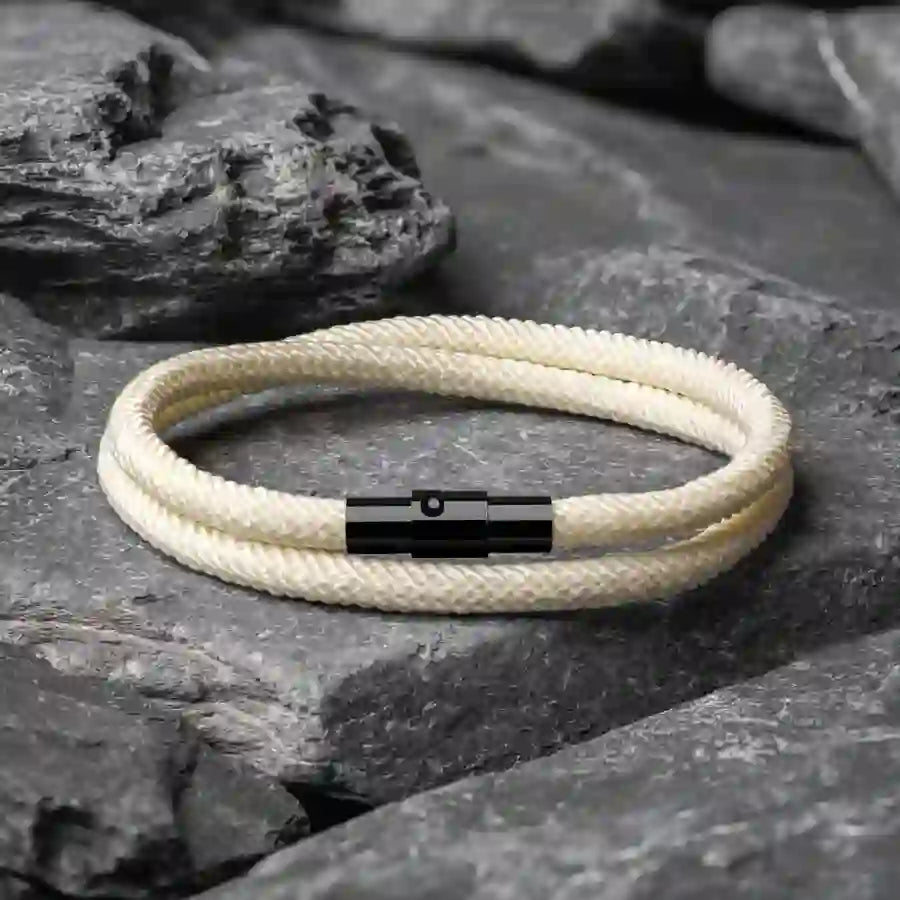 WorldNorse Minimalistisches geflochtenes Armband aus Edelstahl mit Magnetverschluss - image 34