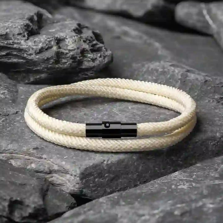WorldNorse Minimalistisches geflochtenes Armband aus Edelstahl mit Magnetverschluss - image 34