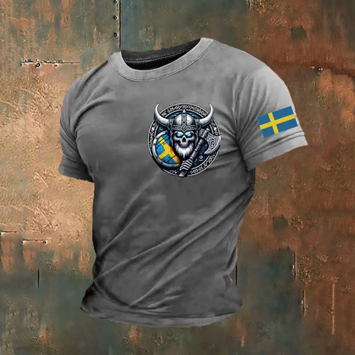 WorldNorse Wikinger Axt Keltischer Knoten T-Shirt - Grau - US/UK/AU50, EU60 (5XL) - image 1