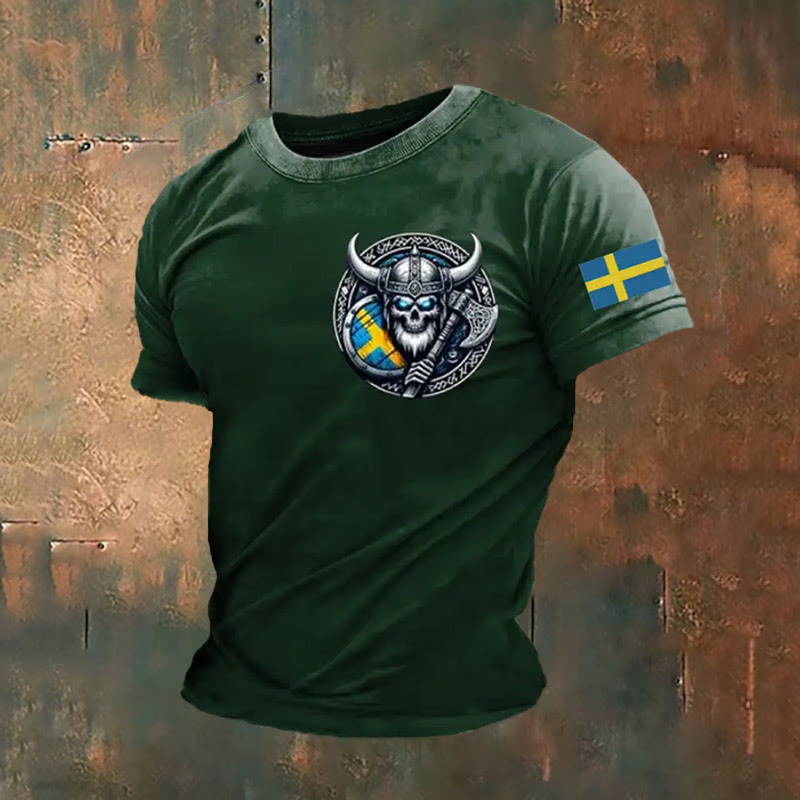 WorldNorse Wikinger Axt Keltischer Knoten T-Shirt - Dunkelgrün - US/UK/AU50, EU60 (5XL) - image 3