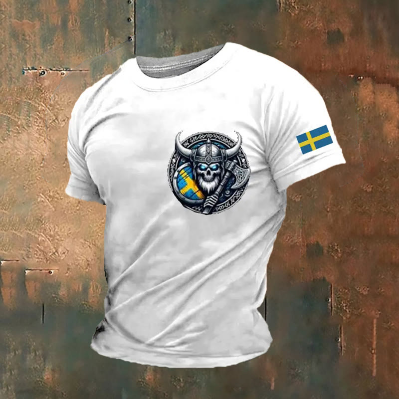 WorldNorse Wikinger Axt Keltischer Knoten T-Shirt - Weiß - US/UK/AU50, EU60 (5XL) - image 4