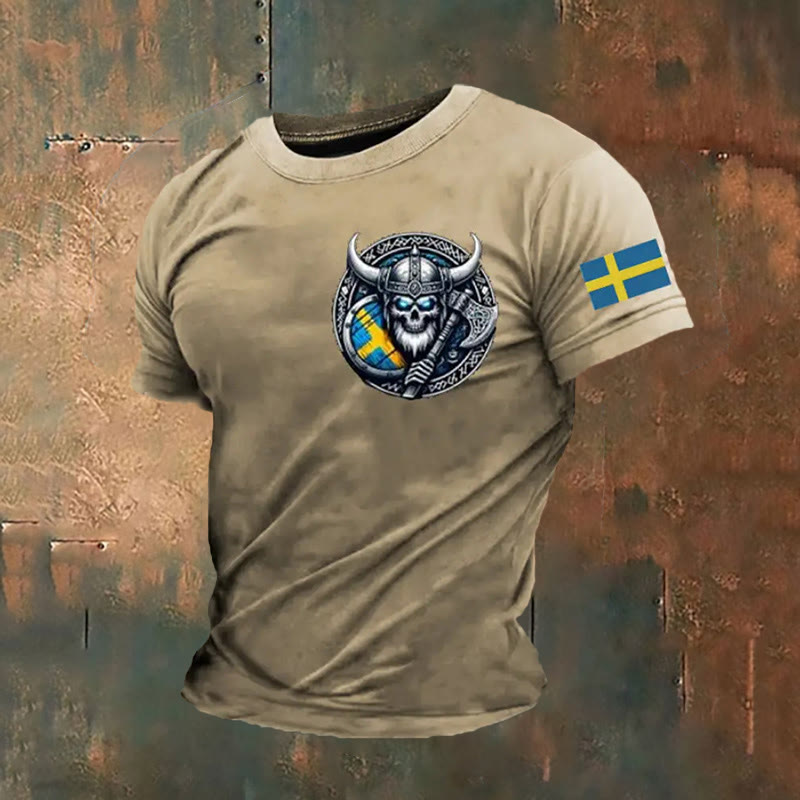 WorldNorse Wikinger Axt Keltischer Knoten T-Shirt