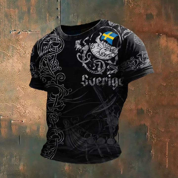 WorldNorse Wikinger Nordischer Drache T-Shirt