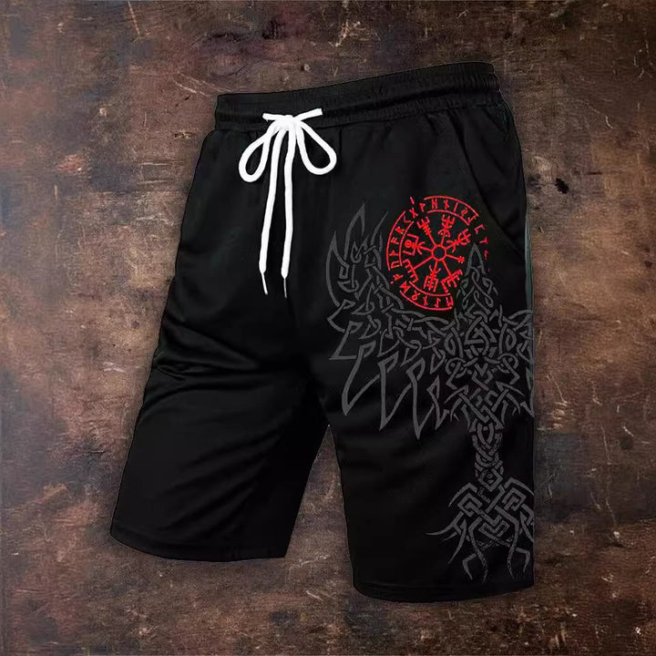 WorldNorse Vegvisir Raven Shorts - Rot - US/UK/AU54，EU64 (7XL) - image 0