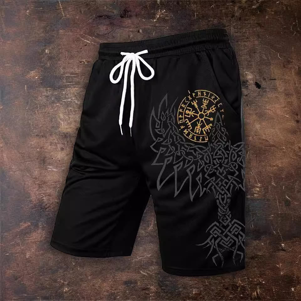 WorldNorse Vegvisir Raven Shorts
