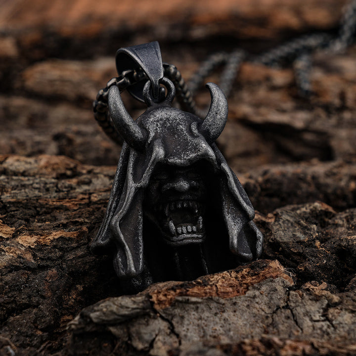 WorldNorse Gothic Dämonenschädel-Halskette
