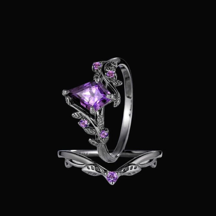 WorldNorse Edler Weisheitsring mit Amethyst-Ouvertüre - image 1