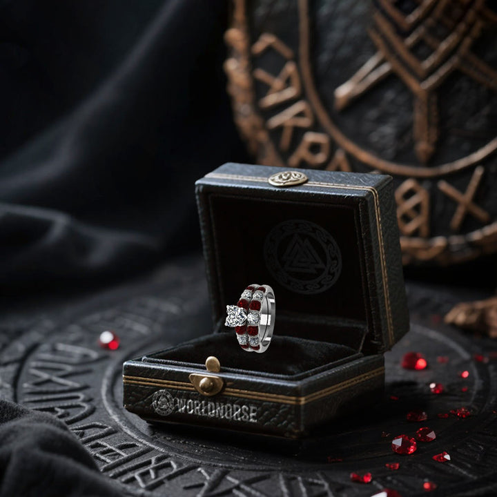 WorldNorse Freyjas Herz-Granatring - image 5