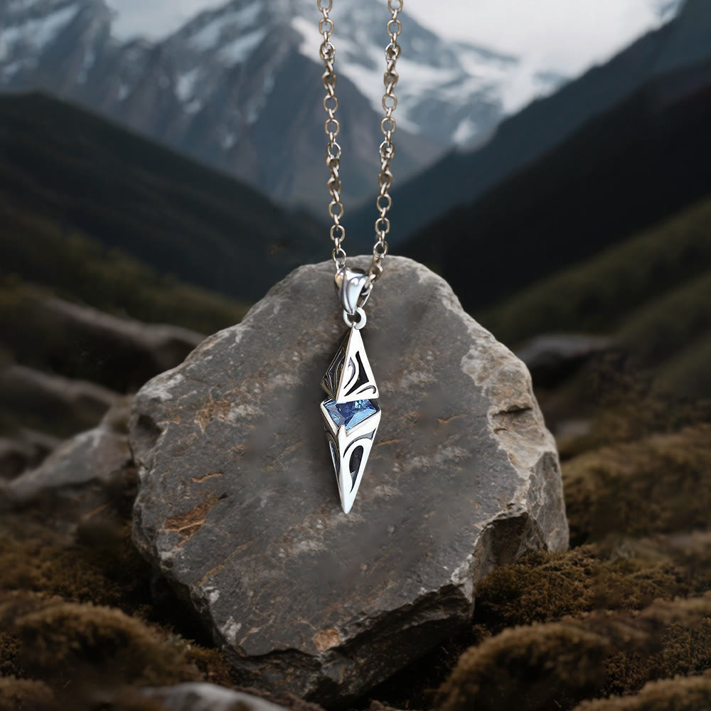 WorldNorse Halskette mit Saphir-Anhänger „North Star Guidance“ - image 7