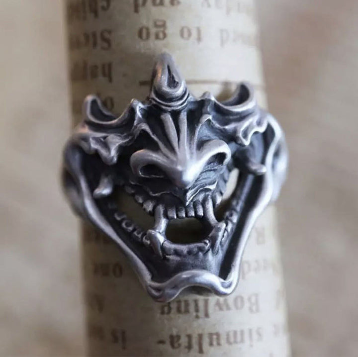 WorldNorse Pharao Totenmaske Siegelring Verstellbar