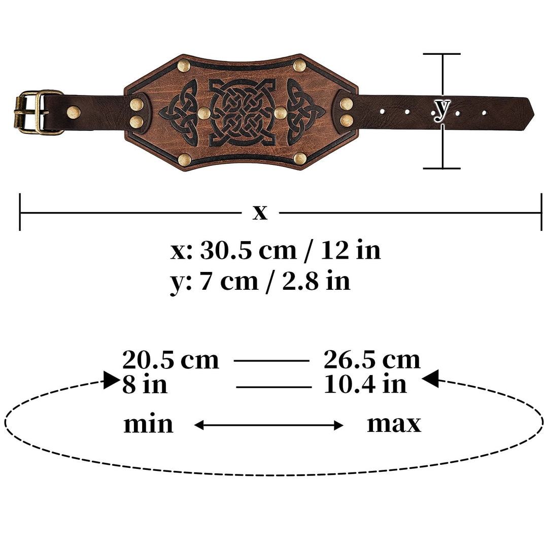 WorldNorse Retro-Armreif aus Leder mit Wikinger-Runen - image 13