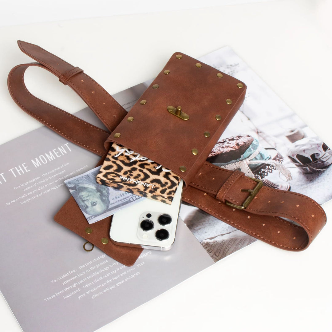 WorldNorse Mittelalterliche Gürteltasche, Münzbörse, Hüfttasche