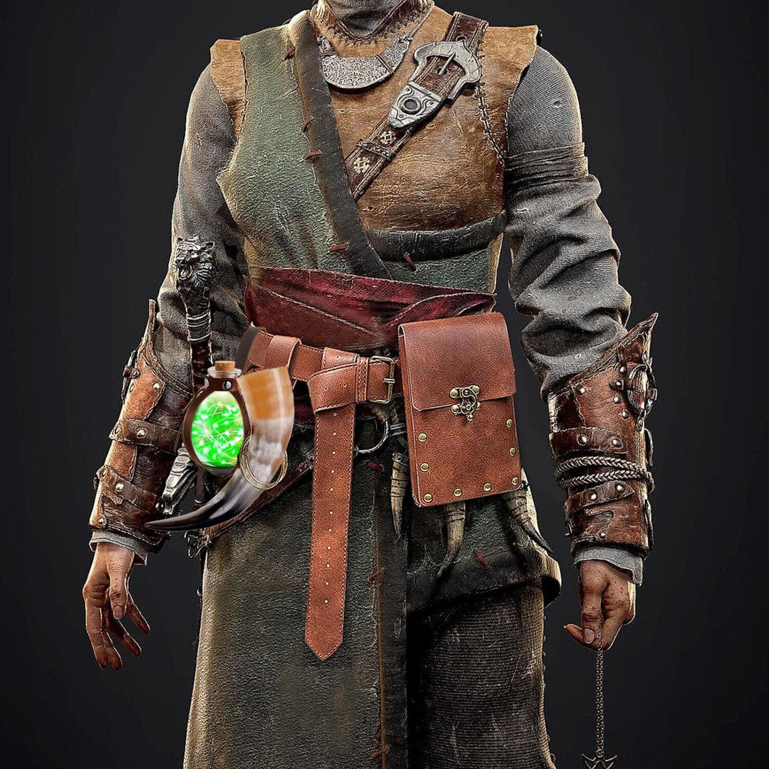 WorldNorse Mittelalterliche Gürteltasche, Münzbörse, Hüfttasche