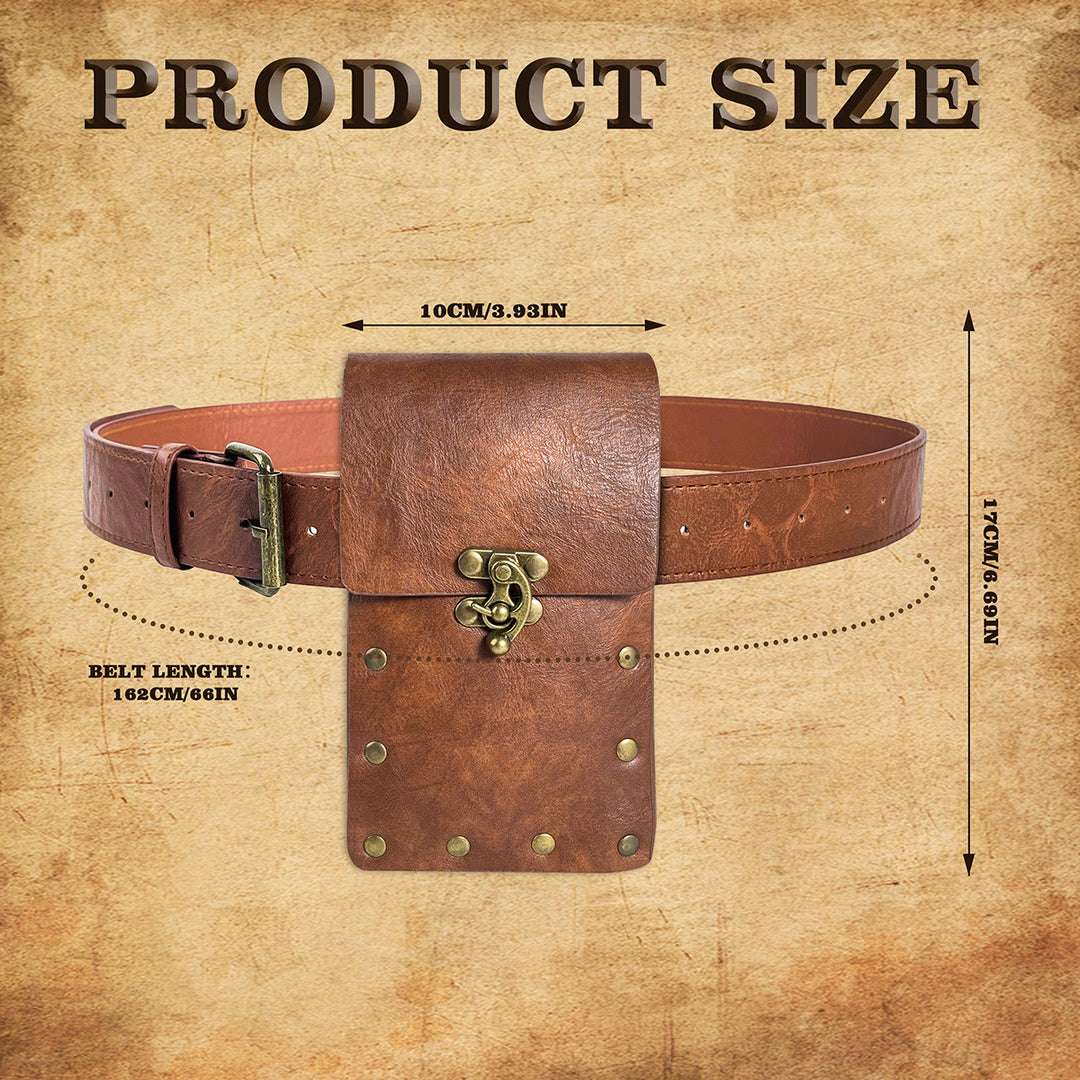 WorldNorse Vintage Fanny Pack Mittelalterliche Gürteltasche
