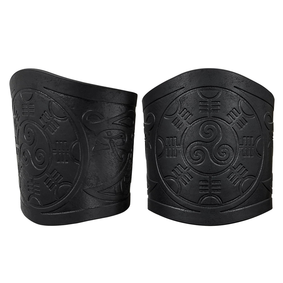 WorldNorse Armschienen mit Nordischer Drache Mjölnir und Vegvisir -Manschette