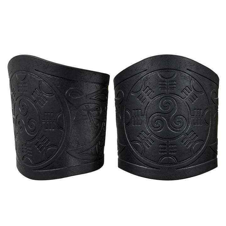 WorldNorse Armschienen mit Nordischer Drache Mjölnir und Vegvisir -Manschette