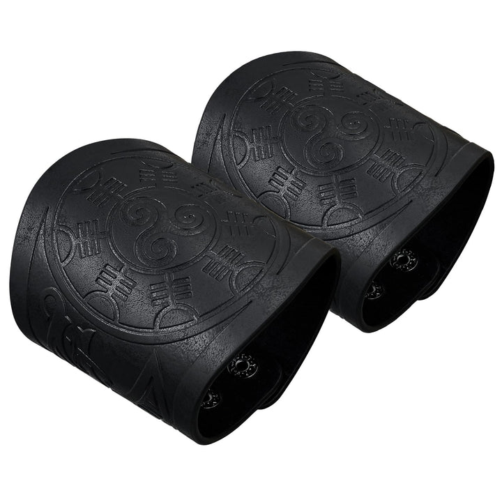 WorldNorse Armschienen mit Nordischer Drache Mjölnir und Vegvisir -Manschette