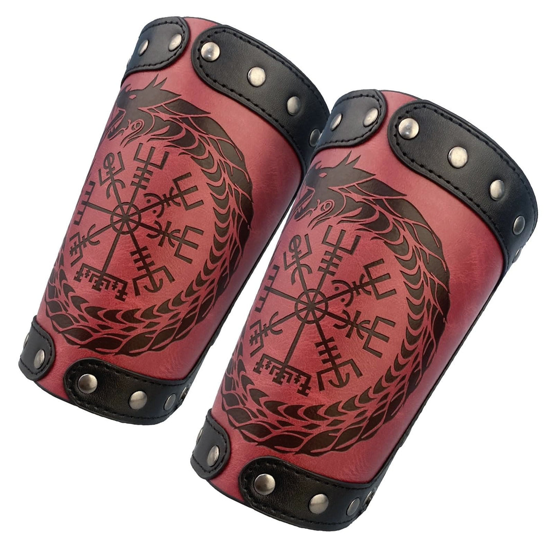 WorldNorse Jormungandr Armschienen mit geprägtem Kompass
