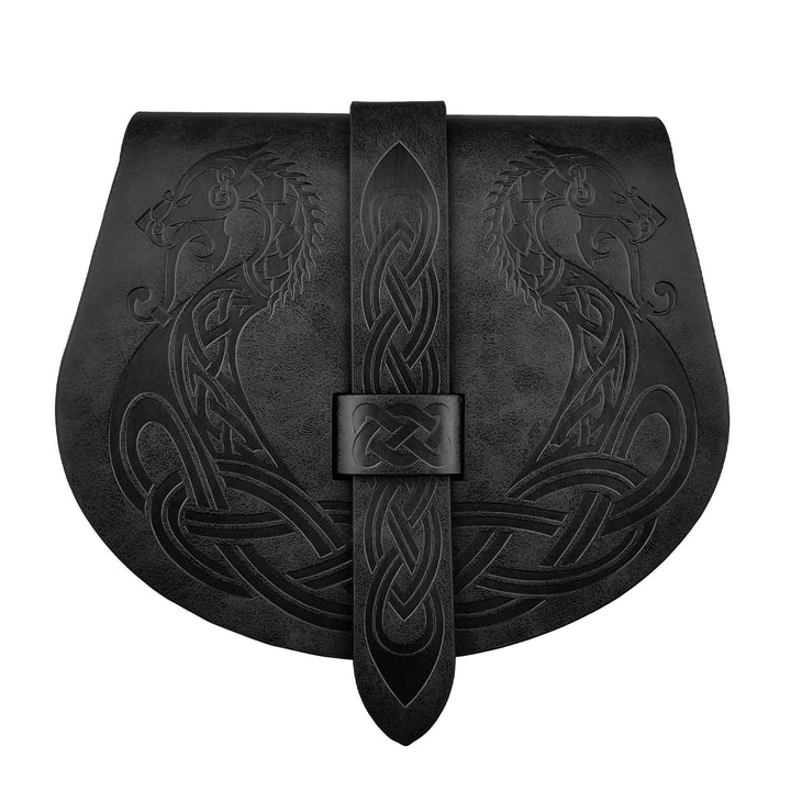 WorldNorse Retro-Gürteltasche mit Klappe, Sattelseite