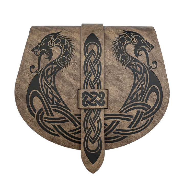 WorldNorse Retro-Gürteltasche mit Klappe, Sattelseite