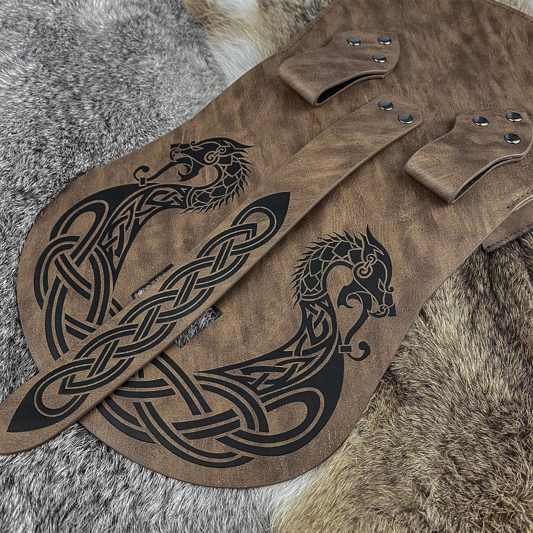 WorldNorse Retro-Gürteltasche mit Klappe, Sattelseite
