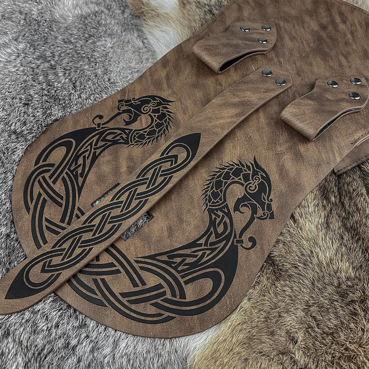 WorldNorse Retro-Gürteltasche mit Klappe, Sattelseite